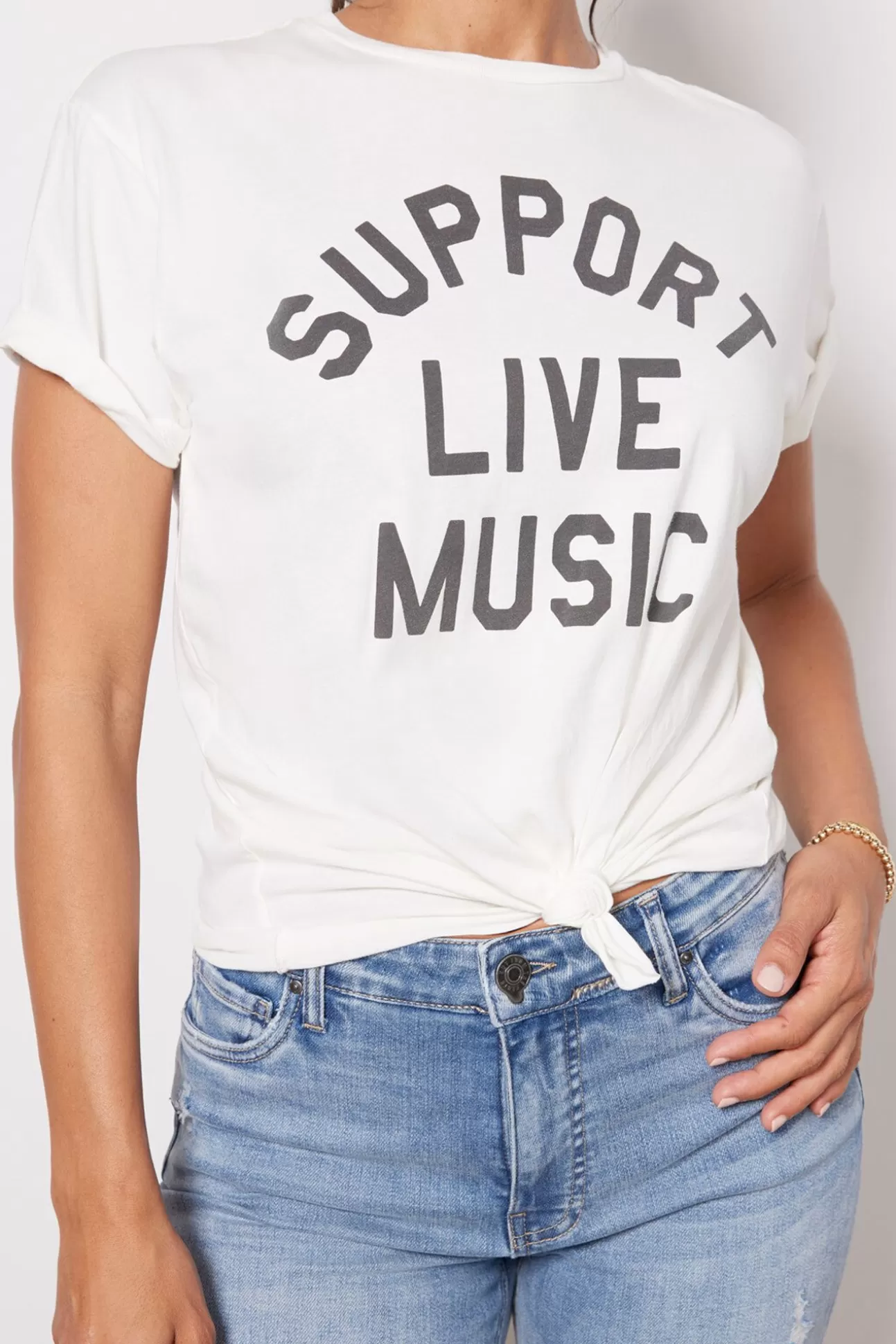 Support Live Music Tee^RETRO BRAND BLACK LABEL Flash Sale